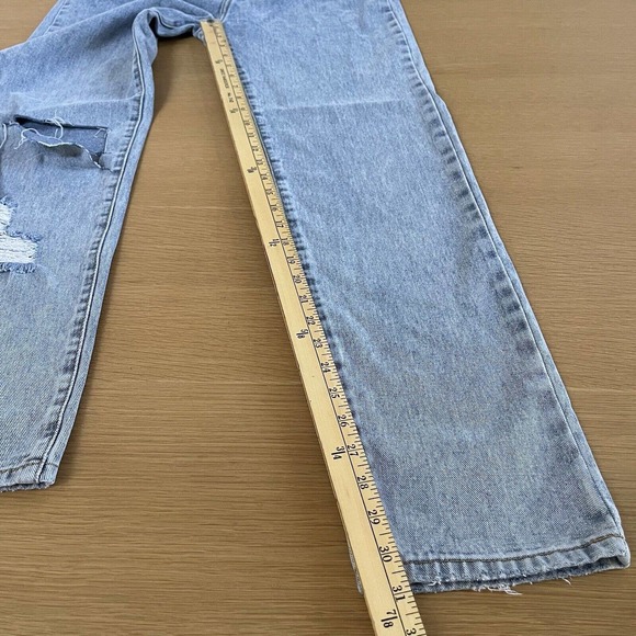 Women's Nasty Gal Size US 2 Acid Wash What You Say Distressed Jeans NWT New - Picture 6 of 9